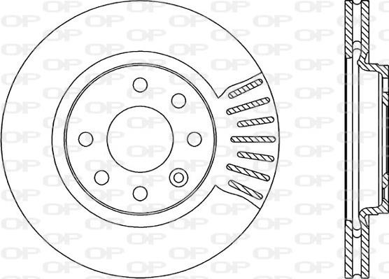 Open Parts BDR1845.20 - Гальмівний диск autozip.com.ua