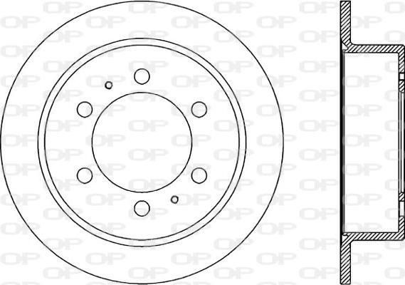 Open Parts BDR1860.10 - Гальмівний диск autozip.com.ua