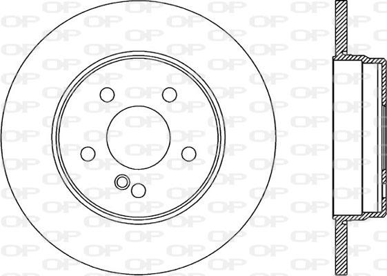 Open Parts BDR1861.10 - Гальмівний диск autozip.com.ua