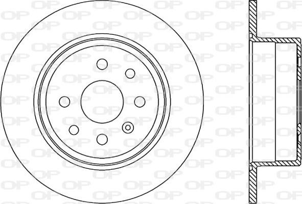 Open Parts BDR1804.10 - Гальмівний диск autozip.com.ua