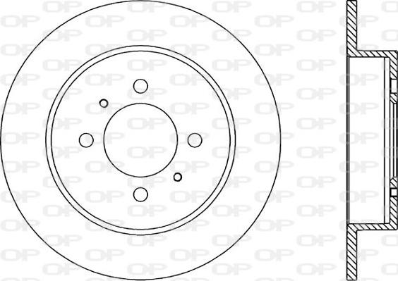 Open Parts BDR1800.10 - Гальмівний диск autozip.com.ua