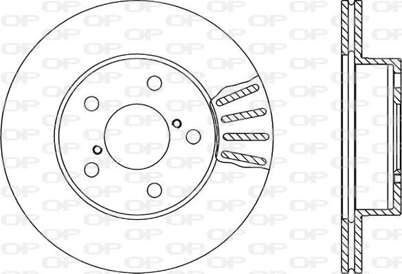 Open Parts BDR1818.20 - Гальмівний диск autozip.com.ua