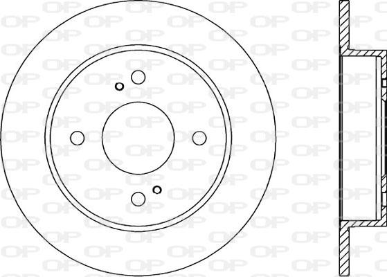 Open Parts BDR1392.10 - Гальмівний диск autozip.com.ua