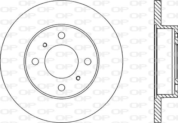 Open Parts BDR1349.10 - Гальмівний диск autozip.com.ua