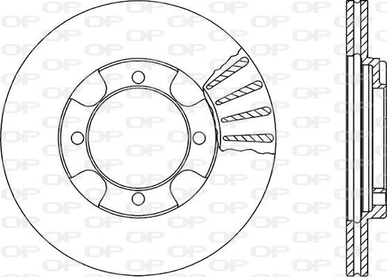 Open Parts BDR1346.20 - Гальмівний диск autozip.com.ua