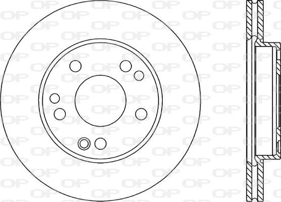 Open Parts BDR1302.20 - Гальмівний диск autozip.com.ua