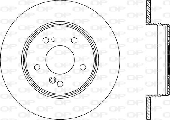 Open Parts BDR1317.10 - Гальмівний диск autozip.com.ua