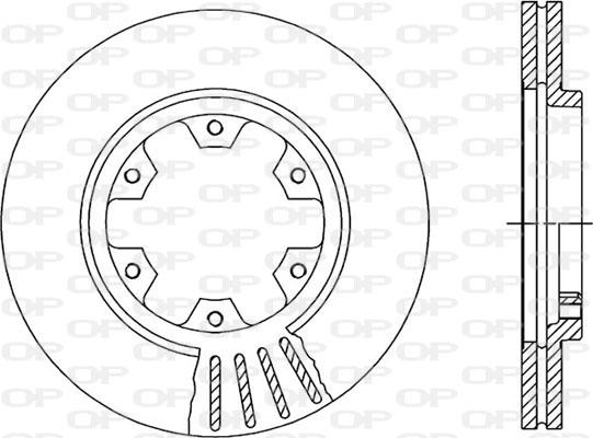 Open Parts BDR1384.20 - Гальмівний диск autozip.com.ua