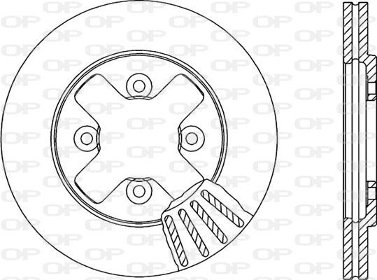 Open Parts BDR1371.20 - Гальмівний диск autozip.com.ua