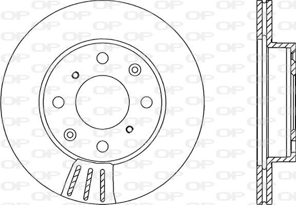 Open Parts BDR1203.20 - Гальмівний диск autozip.com.ua