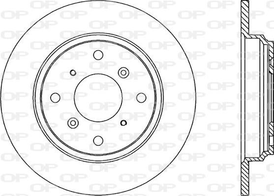 Open Parts BDR1218.10 - Гальмівний диск autozip.com.ua