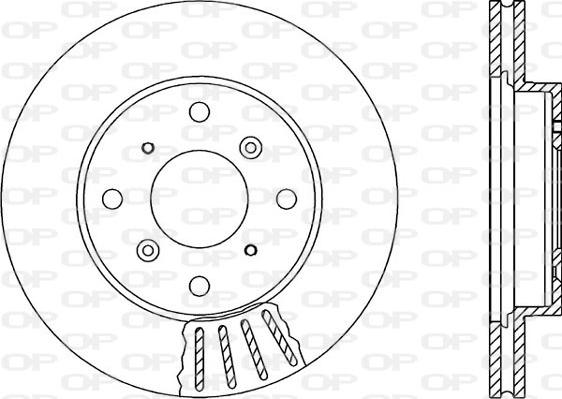 Open Parts BDR1217.20 - Гальмівний диск autozip.com.ua