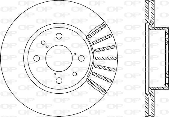 Open Parts BDR1230.20 - Гальмівний диск autozip.com.ua