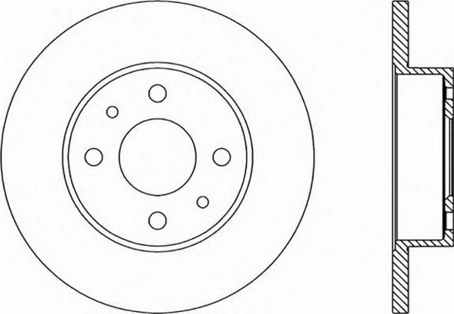 Open Parts BDR1229.10 - Гальмівний диск autozip.com.ua