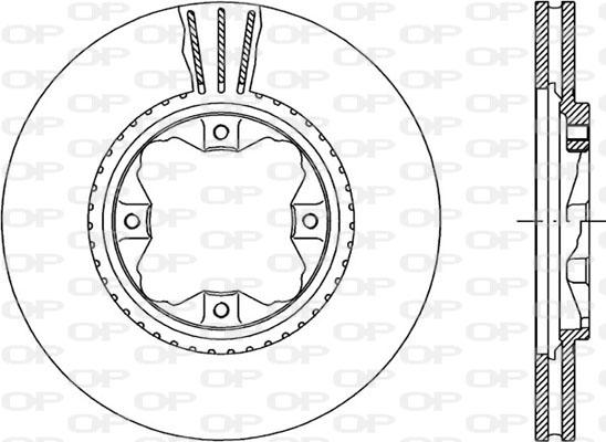 Open Parts BDR1220.20 - Гальмівний диск autozip.com.ua