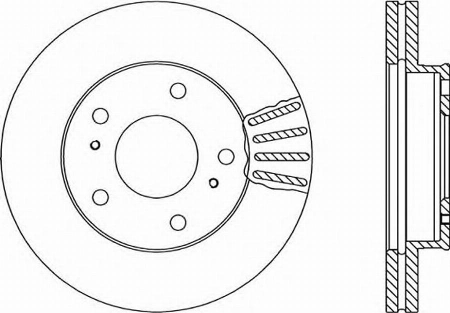 Open Parts BDR1709.20 - Гальмівний диск autozip.com.ua