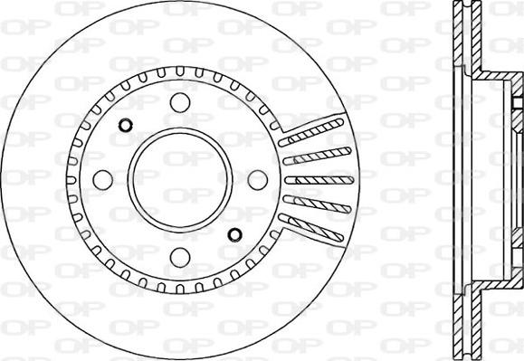 Open Parts BDR1707.20 - Гальмівний диск autozip.com.ua