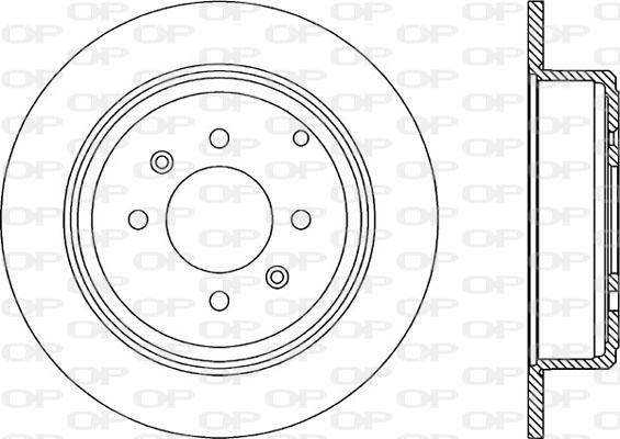 Open Parts BDR1716.10 - Гальмівний диск autozip.com.ua