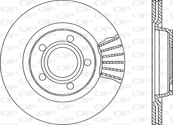 Open Parts BDR1731.20 - Гальмівний диск autozip.com.ua