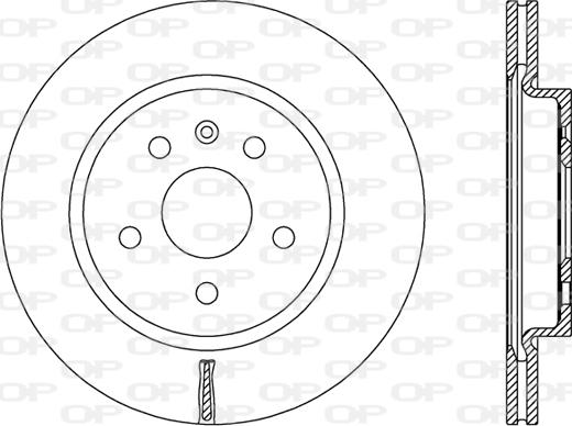 Open Parts BDR2497.20 - Гальмівний диск autozip.com.ua