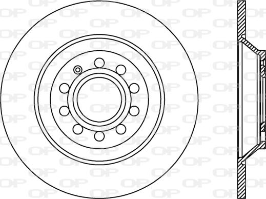 Open Parts BDR2442.10 - Гальмівний диск autozip.com.ua