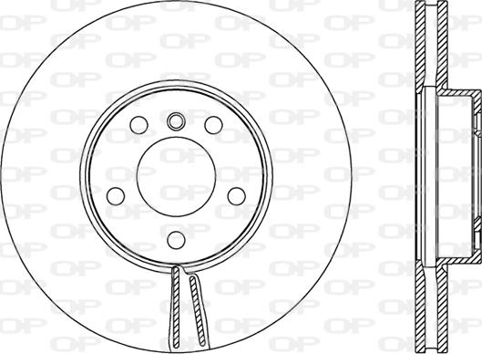 Open Parts BDR2464.20 - Гальмівний диск autozip.com.ua