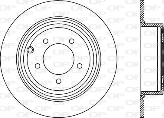 Open Parts BDR2466.10 - Гальмівний диск autozip.com.ua