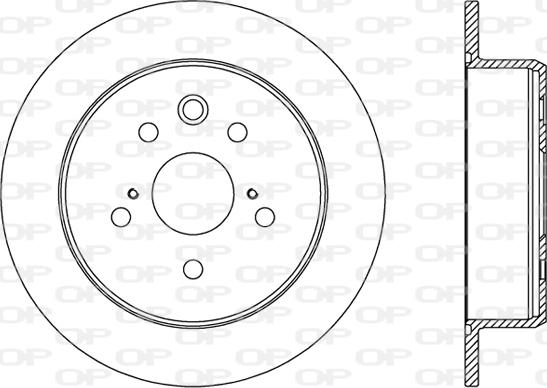 Open Parts BDR2460.10 - Гальмівний диск autozip.com.ua