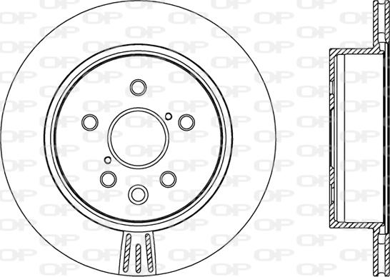 Open Parts BDR2461.20 - Гальмівний диск autozip.com.ua