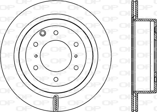 Open Parts BDR2405.20 - Гальмівний диск autozip.com.ua