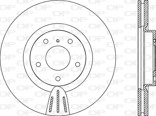 Open Parts BDR2400.20 - Гальмівний диск autozip.com.ua