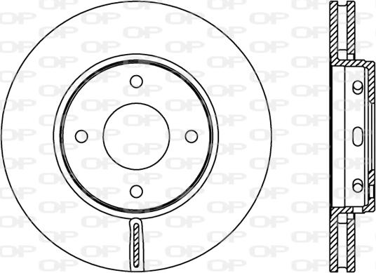 Open Parts BDR2403.20 - Гальмівний диск autozip.com.ua