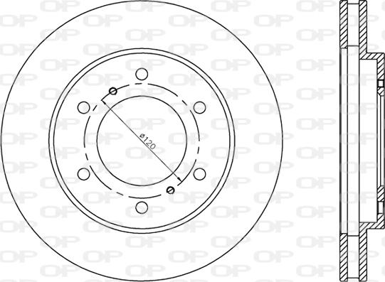 Open Parts BDR2414.20 - Гальмівний диск autozip.com.ua