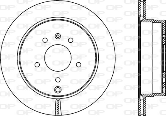 Open Parts BDR2416.20 - Гальмівний диск autozip.com.ua