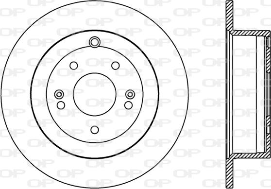 Open Parts BDR2410.10 - Гальмівний диск autozip.com.ua