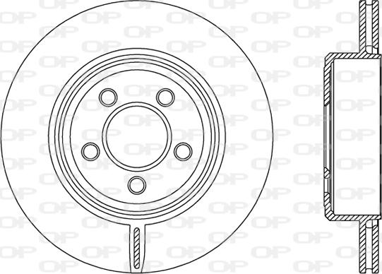 Open Parts BDR2481.20 - Гальмівний диск autozip.com.ua