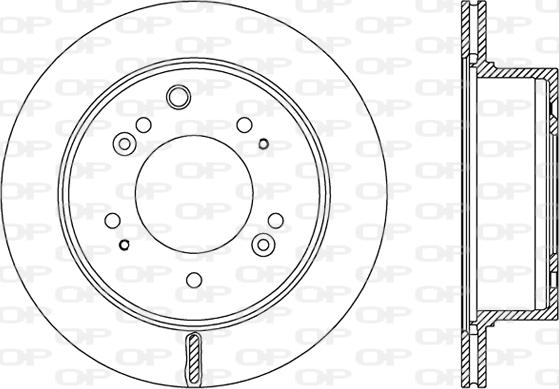 Open Parts BDR2483.20 - Гальмівний диск autozip.com.ua