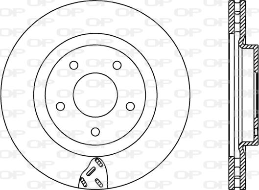 Open Parts BDR2435.20 - Гальмівний диск autozip.com.ua