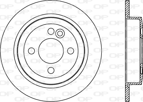 Open Parts BDR2430.10 - Гальмівний диск autozip.com.ua