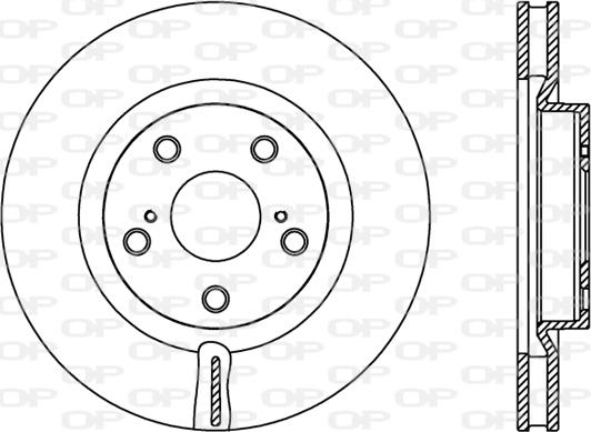 Open Parts BDR2424.20 - Гальмівний диск autozip.com.ua