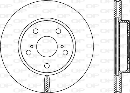 Open Parts BDR2423.20 - Гальмівний диск autozip.com.ua