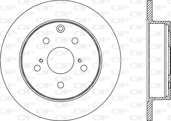 Open Parts BDR2422.10 - Гальмівний диск autozip.com.ua