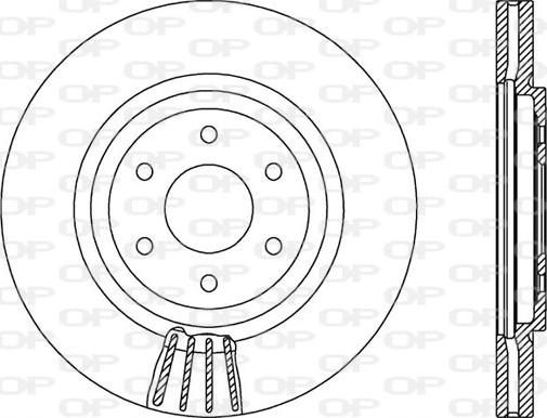 Open Parts BDR2549.20 - Гальмівний диск autozip.com.ua