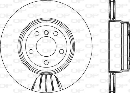 Open Parts BDR2545.20 - Гальмівний диск autozip.com.ua