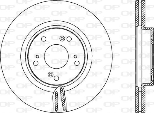 Blue Print ADH243109 - Гальмівний диск autozip.com.ua