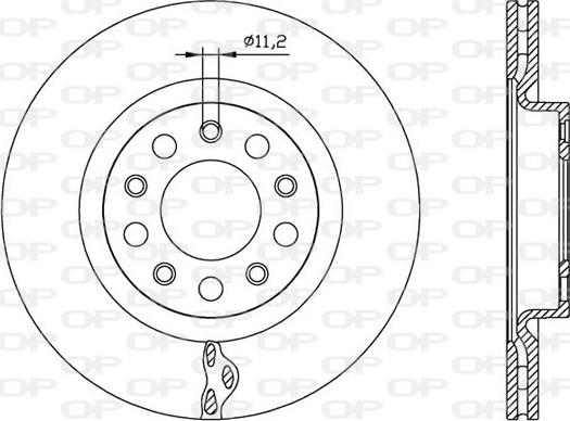 Open Parts BDR2560.20 - Гальмівний диск autozip.com.ua