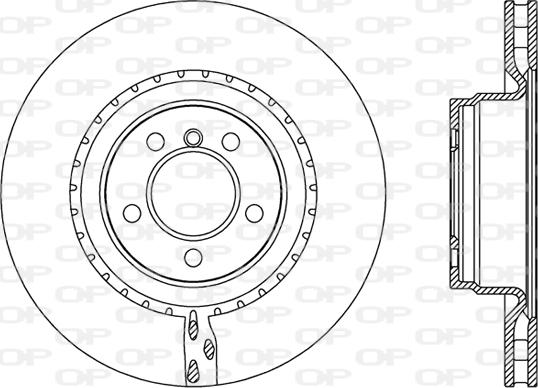 Open Parts BDR2505.20 - Гальмівний диск autozip.com.ua