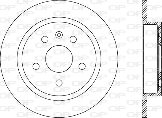 Open Parts BDR2508.10 - Гальмівний диск autozip.com.ua