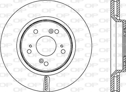 Open Parts BDR2516.20 - Гальмівний диск autozip.com.ua