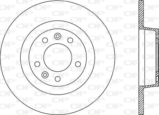 Open Parts BDR2518.10 - Гальмівний диск autozip.com.ua